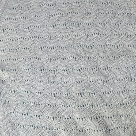 Loft Seafoam Green Knit Pullover Sweater, M - Picture 6 of 7